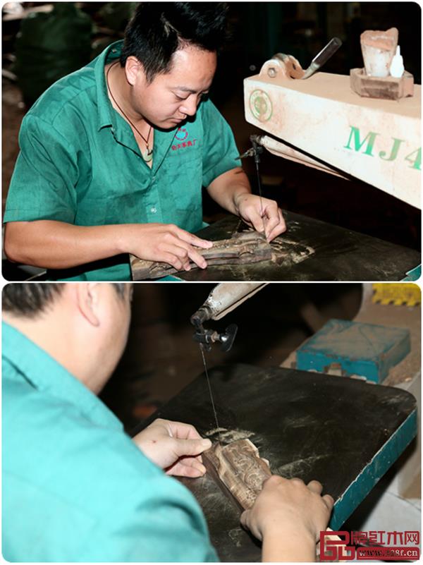 水雨軒利用機(jī)器的高效做工，結(jié)合工匠的巧手，雕刻出精美雕刻