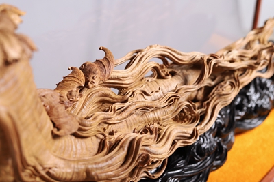 檀香木雕《人生富貴》 檀香木雕《人生富貴》