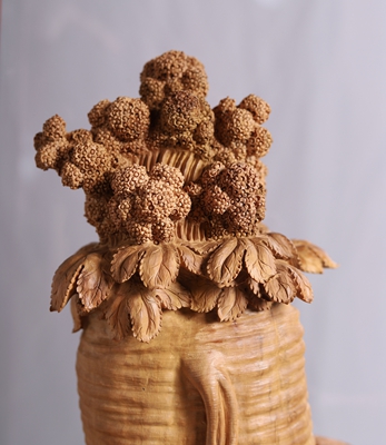 檀香木雕《人生富貴》 檀香木雕《人生富貴》