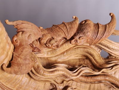 檀香木雕《人生富貴》 檀香木雕《人生富貴》