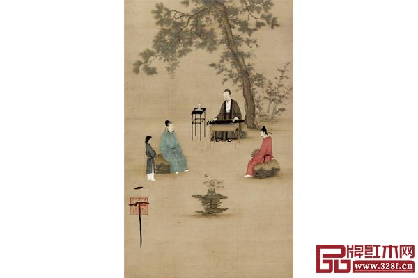 宋趙佶《聽琴圖》 故宮博物院藏 宋趙佶《聽琴圖》 故宮博物院藏
