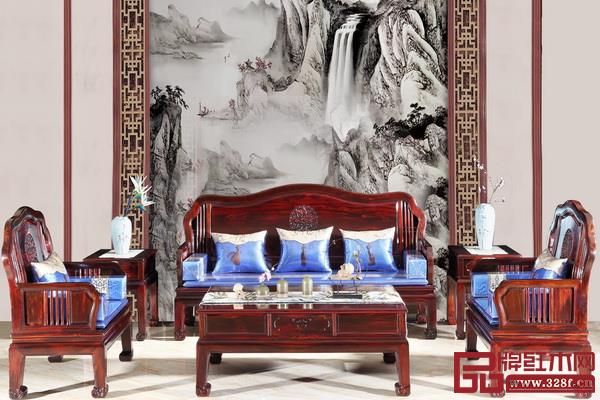興成紅木闊葉黃檀精品——《曲美沙發(fā)》 興成紅木闊葉黃檀精品——《曲美沙發(fā)》