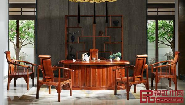 雅宋紅木——《梅花茶臺》 雅宋紅木——《梅花茶臺》