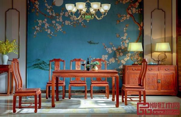 雅宋紅木——《明月方形餐臺》 雅宋紅木——《明月方形餐臺》