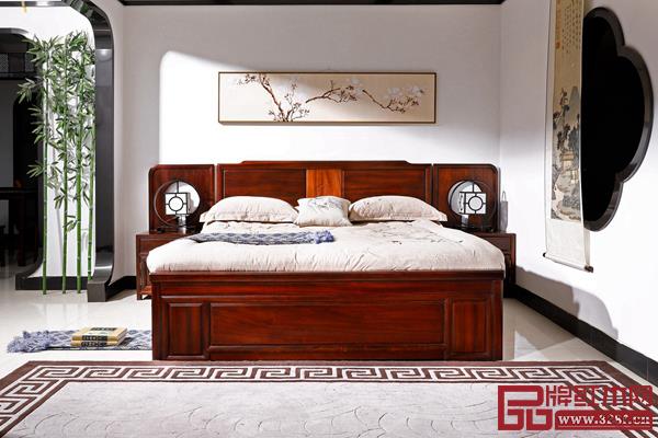 雅典紅木·印象東方——唐藝系列大床 雅典紅木·印象東方——唐藝系列大床