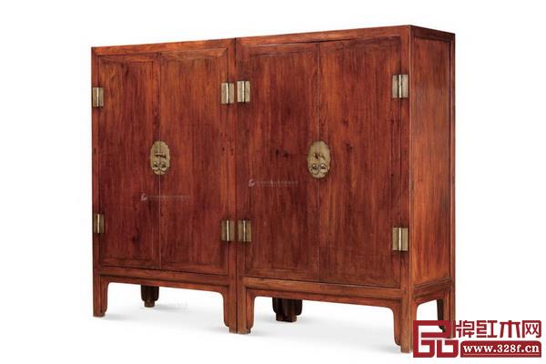 清早期 黃花梨方角柜(一對) 清早期 黃花梨方角柜(一對)