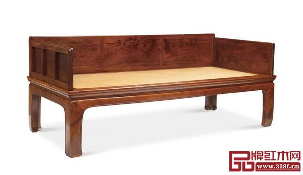 明晚期 黃花梨素圍板羅漢床 明晚期 黃花梨素圍板羅漢床