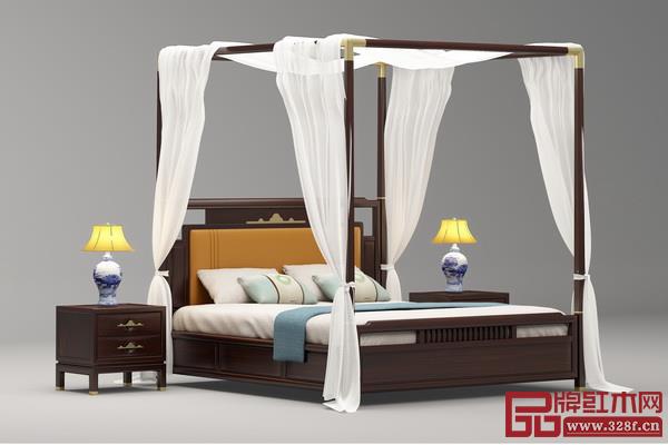 現(xiàn)代改良設(shè)計(jì)的架子床(印巷森刻“喜上梅梢”系列《賞梅架子床》) 現(xiàn)代改良設(shè)計(jì)的架子床(印巷森刻“喜上梅梢”系列《賞梅架子床》)