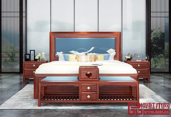 墨+新中式《尚賢大床》 墨+新中式《尚賢大床》