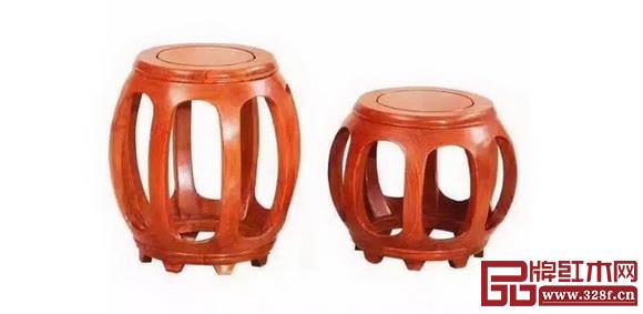 建國(guó)紅木《小鼓凳》 建國(guó)紅木《小鼓凳》