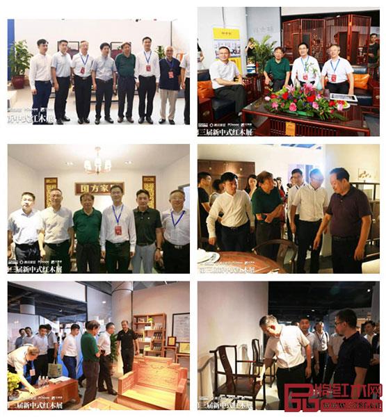 領(lǐng)導(dǎo)專家參觀紅木品牌展廳 領(lǐng)導(dǎo)專家參觀紅木品牌展廳