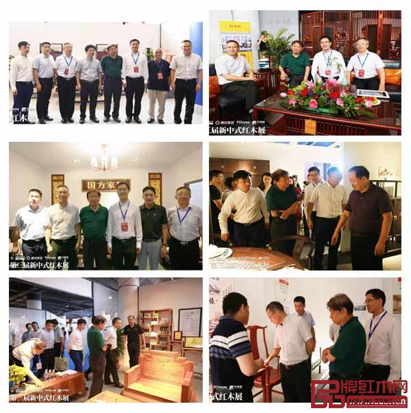 宋建文與領導專家共同參觀紅木品牌展廳 宋建文與領導專家共同參觀紅木品牌展廳