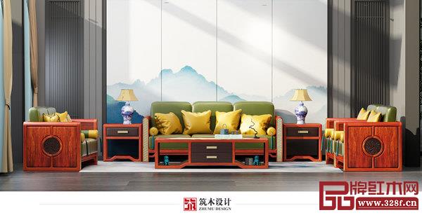 印巷森刻刺猬紫檀新中式《喜上梅梢》觀瀾沙發(fā) 印巷森刻刺猬紫檀新中式《喜上梅梢》觀瀾沙發(fā)