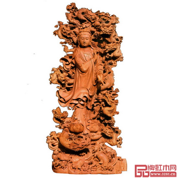 中國工藝美術(shù)大師林慶財(cái)木雕作品——《九龍觀音》,該作品曾獲第五屆國家級工藝美術(shù)大師精品展金獎(jiǎng) 中國工藝美術(shù)大師林慶財(cái)木雕作品——《九龍觀音》,該作品曾獲第五屆國家級工藝美術(shù)大師精品展金獎(jiǎng)