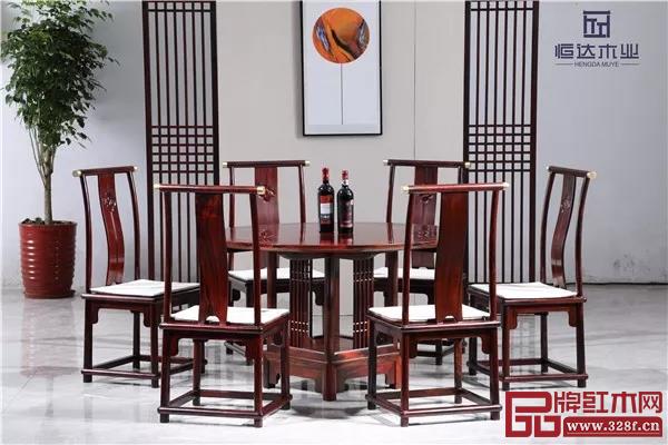 恒達(dá)木業(yè)——闊葉黃檀簡韻系列餐桌