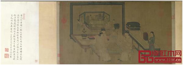 五代周文矩《重屏?xí)鍒D》