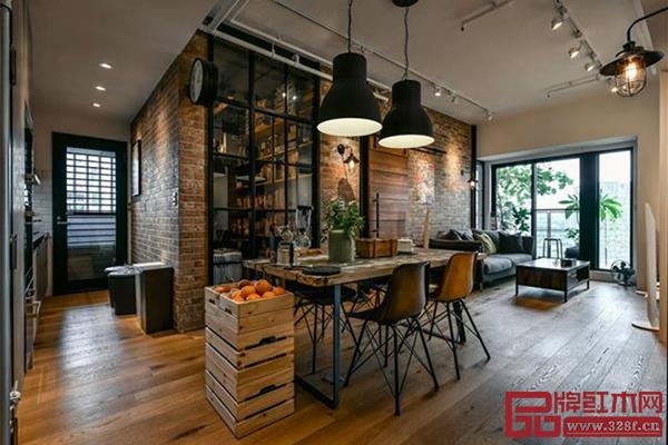 工業(yè)風(fēng)設(shè)計(jì)感的客廳