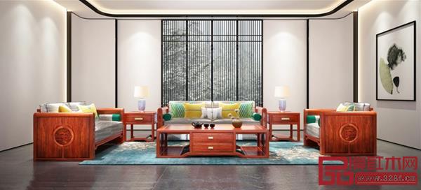 印巷森刻觀棠羅漢床 軟包部分運用小清新的檸檬黃 時尚又亮眼 印巷森刻觀棠羅漢床 軟包部分運用小清新的檸檬黃 時尚又亮眼