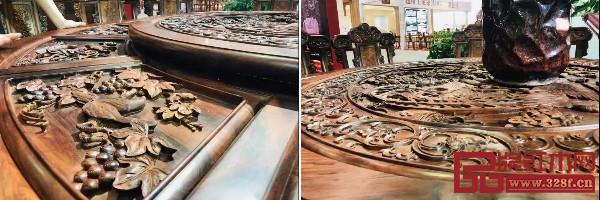 明山堂展館這次展出的精品家具有“和和美美”系列和“喜上眉梢”系列等 明山堂展館這次展出的精品家具有“和和美美”系列和“喜上眉梢”系列等