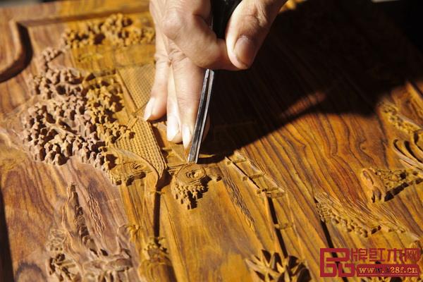 萬(wàn)事紅微凹黃檀手工雕刻 萬(wàn)事紅微凹黃檀手工雕刻