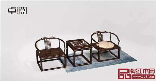 卓閱新中式休閑椅