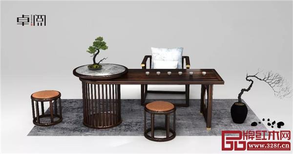 卓閱新中式茶臺(tái)