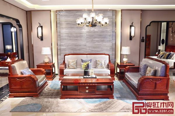 紫福堂紅木堅(jiān)持緬甸花梨新古典路線