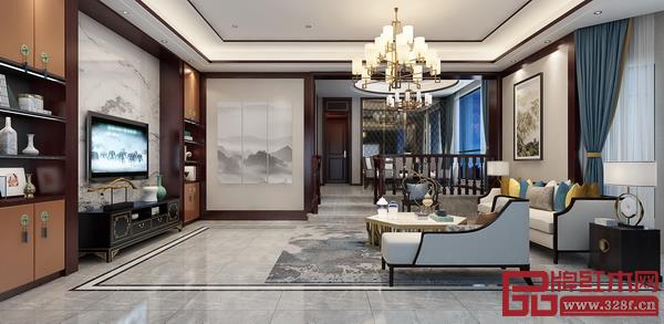 紫福堂紅木中式整裝案例空間