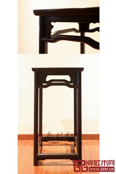 南枝紅紅木四出頭官帽椅三件套 (椅幾) 南枝紅紅木四出頭官帽椅三件套 (椅幾)