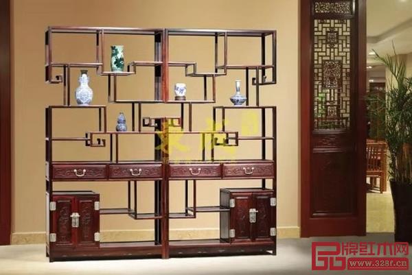 東成紅木《三號(hào)博古架》 東成紅木《三號(hào)博古架》