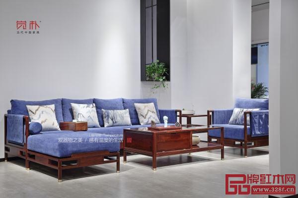 覺(jué)樸新中式產(chǎn)品注重軟裝的配色