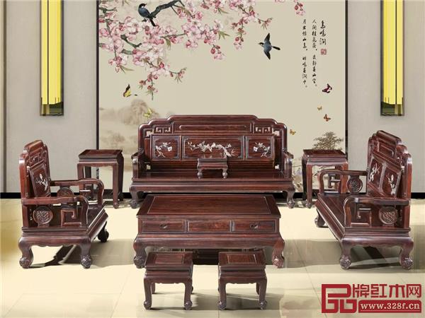 木緣紅木 · 柬埔寨黑酸枝國(guó)色天香沙發(fā) 木緣紅木 · 柬埔寨黑酸枝國(guó)色天香沙發(fā)