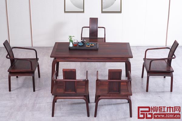 椿作紅木(神農)《央字茶臺》 椿作紅木(神農)《央字茶臺》