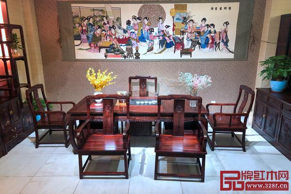 無名紅木《明韻茶臺》 無名紅木《明韻茶臺》