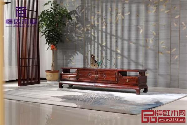恒達(dá)木業(yè)——闊葉黃檀品韻電視柜 恒達(dá)木業(yè)——闊葉黃檀品韻電視柜