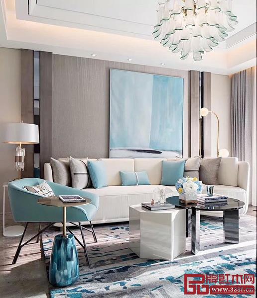 淺色調(diào)的蒂芙尼藍(lán),用點綴的方式,讓空間更具韻味、美感 淺色調(diào)的蒂芙尼藍(lán),用點綴的方式,讓空間更具韻味、美感
