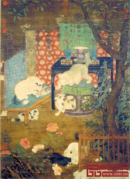 宋佚名《戲貓圖》 宋佚名《戲貓圖》