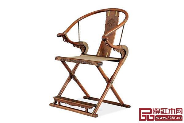 晚明·黃花梨圓后背交椅 晚明·黃花梨圓后背交椅