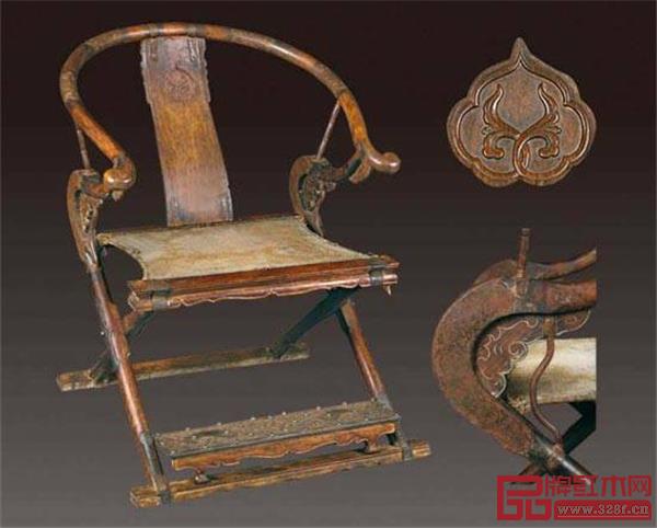 明代·黃花梨交椅 明代·黃花梨交椅