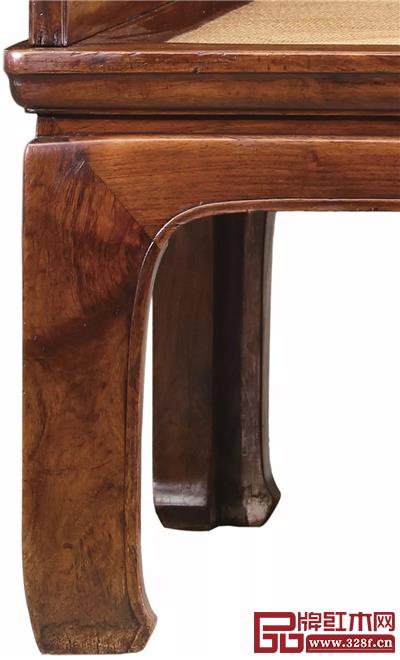 明晚期黃花梨素圍板羅漢床細(xì)節(jié)圖 明晚期黃花梨素圍板羅漢床細(xì)節(jié)圖