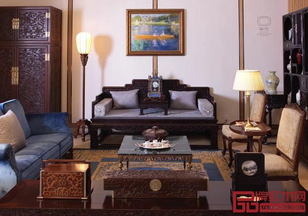 清式軸線打造的客廳場(chǎng)景 清式軸線打造的客廳場(chǎng)景