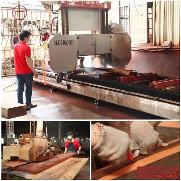 雅仕軒紅木：?jiǎn)T工制作家具