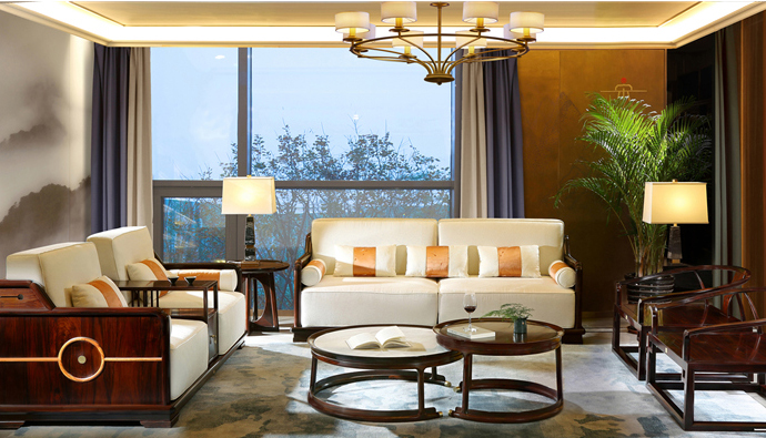 新中式家客廳紅木沙發(fā)怎么選購？新中式紅木沙發(fā)有什么特色