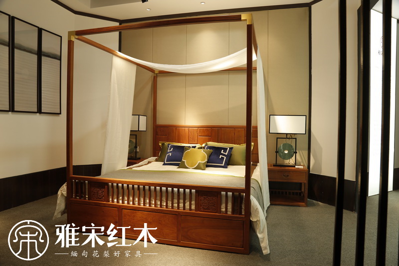 緬甸花梨木床多少錢(qián)一張？買(mǎi)好紅木大床