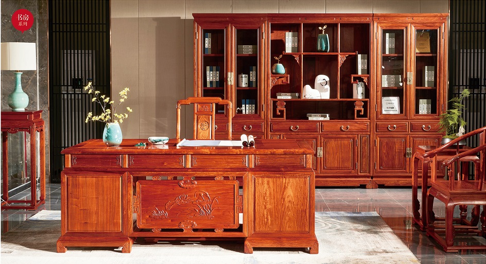如何選購緬甸花梨大書桌?緬甸花梨大書桌的擺放技巧