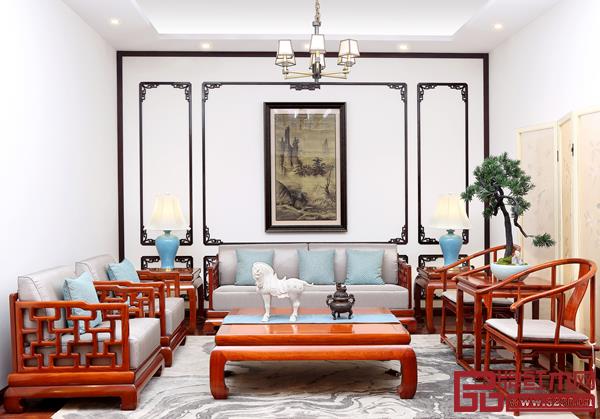 戴為紅木《霸王曲尺梳化》