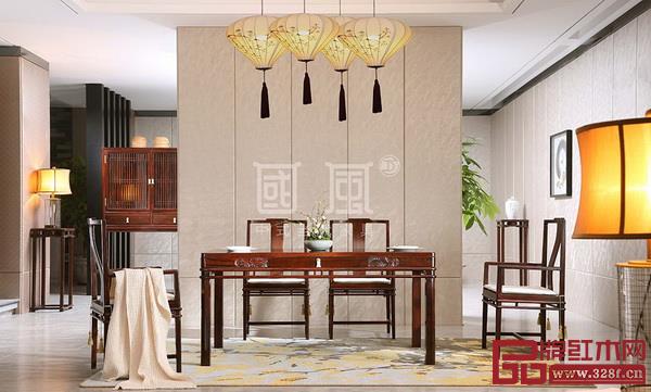  地天泰·國風(fēng)黑酸枝“納風(fēng)1號”餐廳系列