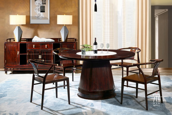 這些紅木餐桌才配得上“宅居”練就的好廚藝