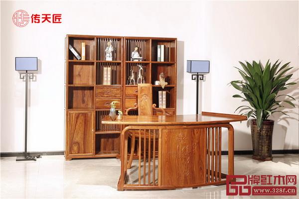  傳天匠緬甸花梨“至善”辦公書房系列