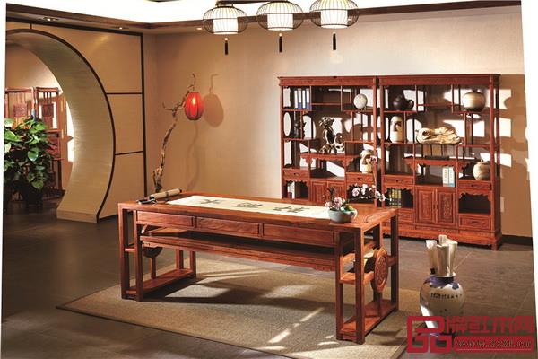  水雨軒刺猬紫檀“鴻軒”畫案